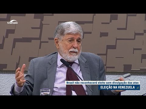 Amorim afirma que Brasil não reconhecerá eleito na Venezuela sem as atas eleitorais