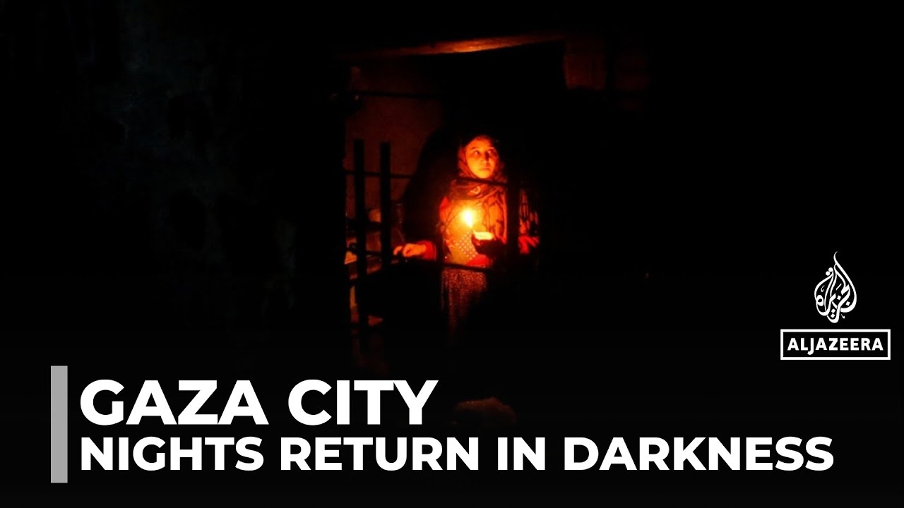 Gaza City’s nights return in darkness as residents rebuild amid ruins