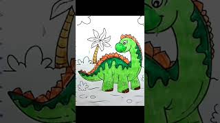 Download lagu mewarnai DINOSAURUS LUCU #youtubeshorts #mewarnai  #youtube #dinosaur #dinosaurus @PENAWARNI mp3