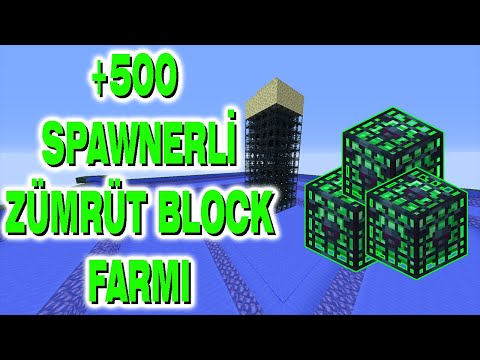 Minecraft Op Skyblock |  +500 Spawner Emerald Block Farm |  S2-#Chapter-4 #enderoyuncu