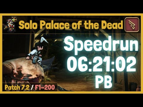 Machinist (MCH) Solo Palace of the Dead (PotD) 1-200 Speedrun Clear in 6h21h02s (2025-04-20)