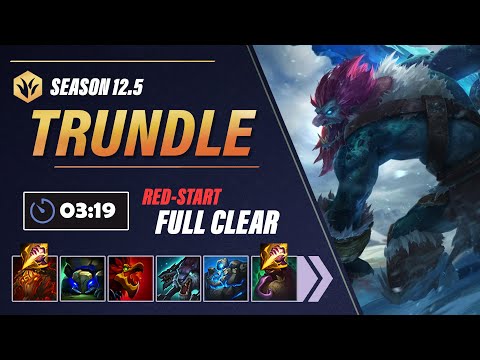 [Season 12.5] Trundle 3:19 Red-Start Full Clear | Trundle Jungle Clear Guide
