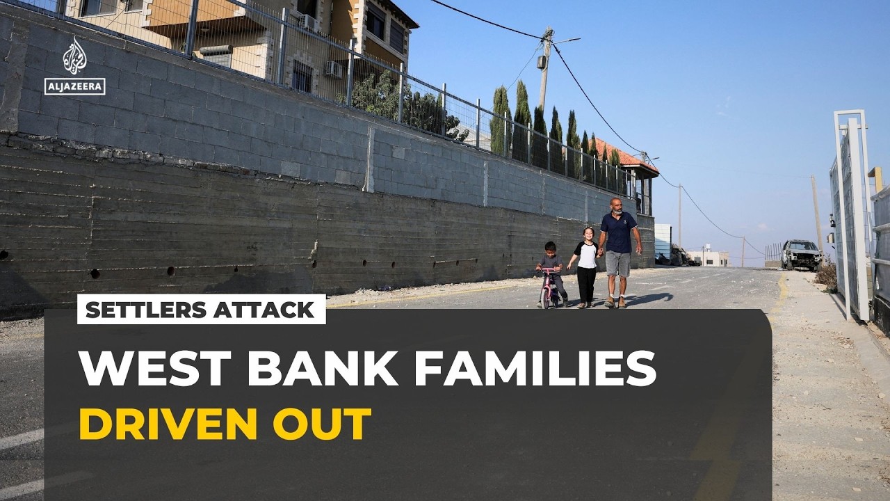 Israeli Settler Attacks Drive Palestinian Family from their Home in Qusra