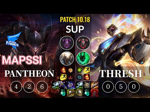 AF MapSSi Pantheon vs Thresh Sup - KR Patch 10.18