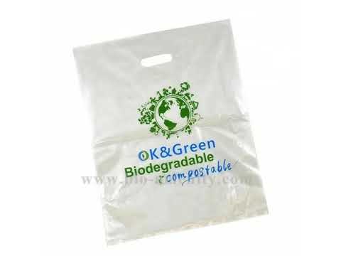 Biodegradable shopping bag,made with cornstarch