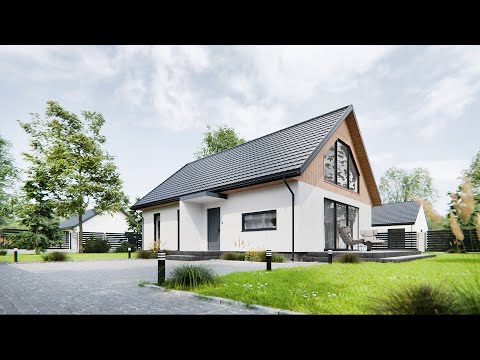 Model E + A od domyidachy.pl - 110.27m² - dom z antresolą