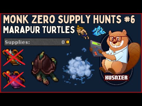Monk Zero Supply Hunts #6 - 'Marapur Turtles' | Tibia