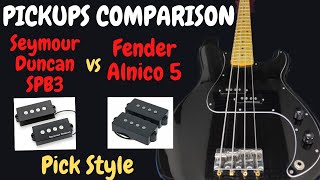 Video thumbnail for Fender Alnico 5 vs Seymour Duncan Spb3 - Comparison (pick style) by Francesco Minnella