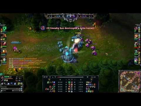 C9 Sneaky on Lucian: Not even close