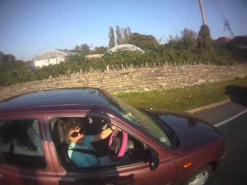 Y561FEP Nissan Micra Dangerous Overtake