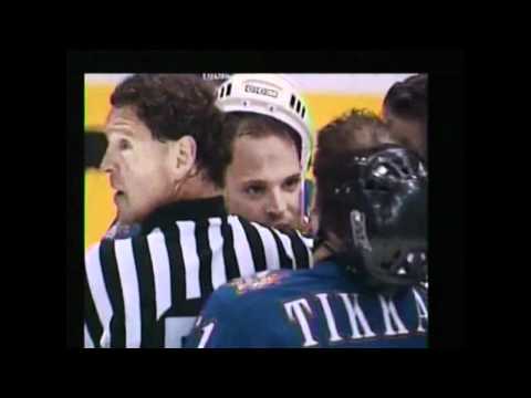 Grind Line vs Esa Tikkanen - Joey Kocur  - Detroit Redwings