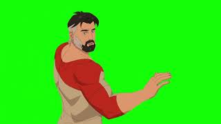 Nolan "this is war, and unfortunately it isn't over" Invincible s4e6 green screen