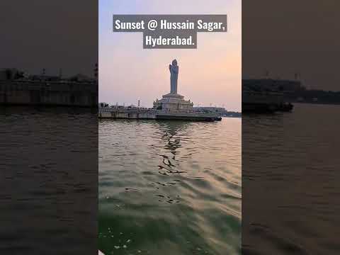 Pôr do sol na estátua de Buda, Hussain Sagar, Hyderabad | The Food and Travel Vlogger | TFTV-Índia 🇮🇳.