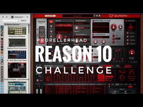 Propellerhead Reason 10 Challenge - (Organic Instruments) featuring all new instruments and sounds