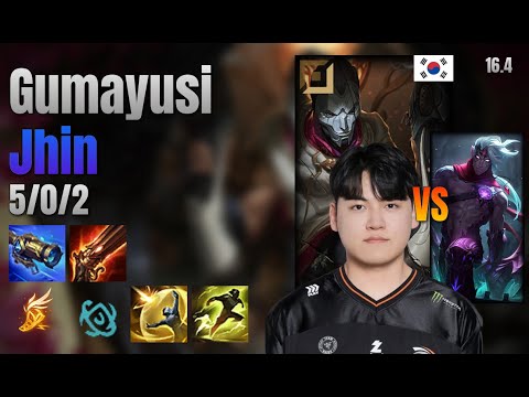 Gumayusi Adc Jhin vs Varus lol KR solo rank Full Game 16.4 | 구마유시 진 vs 바루스