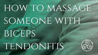 HOW TO MASSAGE BICEPS TENDONITIS- How to fix Biceps Tendonitis at home.