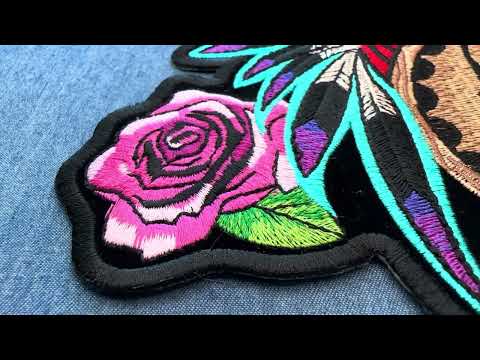 Native Head Dress Iron On Patch PL5844