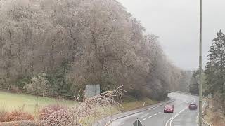 Eisregen geht in Schnee über 7 Februar 2021