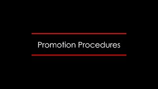 Promotion Procedure