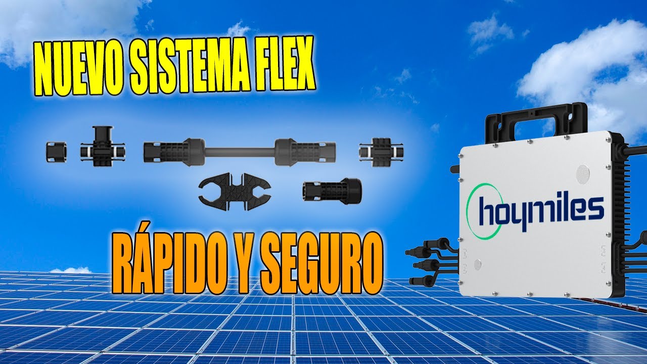 Nuevo Sistema Flex para Microinversores - Rápido y Seguro - Innovación en Energía Solar Hoymiles