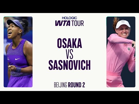 Naomi Osaka vs. Aliaksandra Sasnovich | 2025 Beijing Round 2 | WTA Match Highlights