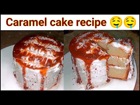 Caramel cake recipe|Caramel cake recipe without oven by Musfirah Mudassar |Milk cake recipe