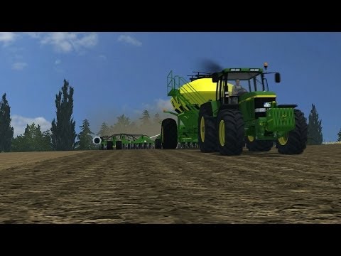Farming Simulator 2013 John derre 7810 with big combine seeder