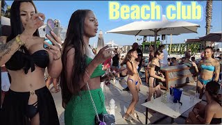 beach club in Barcelona,Spain