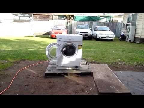 Whirlpool Washer Destruction   The Unseen Footage