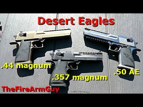 Desert Eagles .357 Mag .44 Mag .50 AE - Range Shooting - TheFireArmGuy