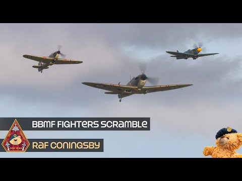 BBMF FIGHTER SCRAMBLE! HAWKER HURRICANE & THE WORLD'S OLDEST AIRWORTHY SPITFIRE • RAF CONINGSBY