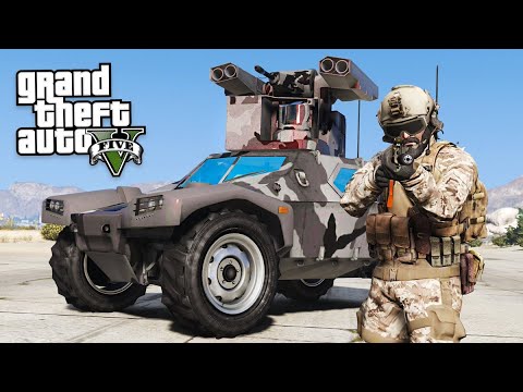 GTA 5 | Military Marshall Law | Military Take Control of President House | Attack Music