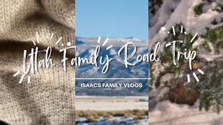 UTAH FAMILY ROAD TRIP - The Chocolate Covered Wagon, Sledding, Gardner Village | Isaacs Family Vlogs