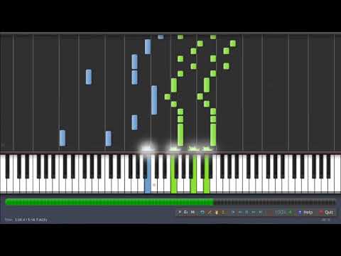 Variations on the Kanon by Pachelbel   George Winston Piano Tutorial Synthesia