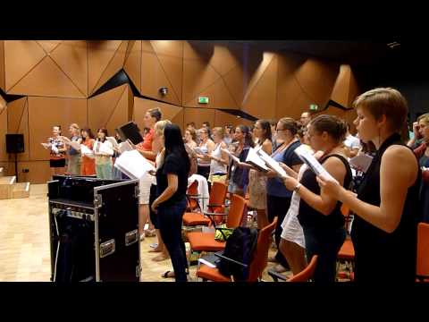 Eurochoir 2013 in Pécs - Rehearsal of Fix You (Coldpay)