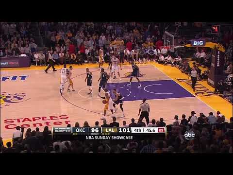 114. January 27, 2013 - Kobe CLUTCH Dagger Jumper over Thabo Sefolosha vs Oklahoma City Thunder
