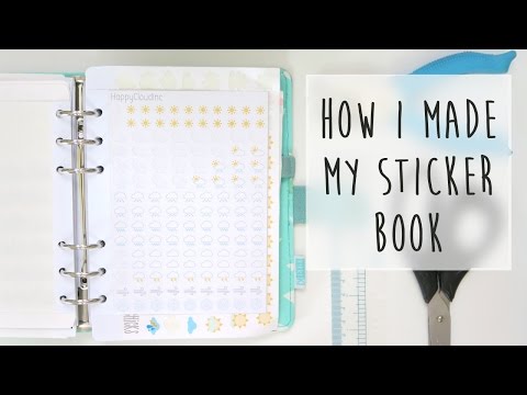 きっきーKのステッカーブックの作り方 (How I made my Kikki K sticker book)