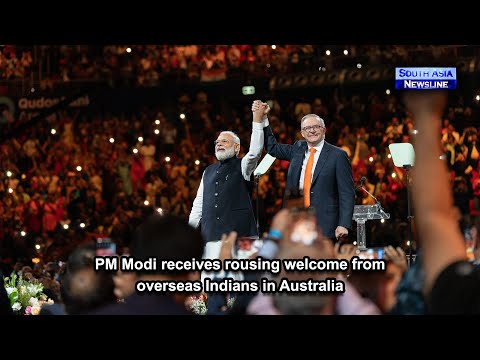 PM Modi receives rousing welcome from overseas Indians in Australia