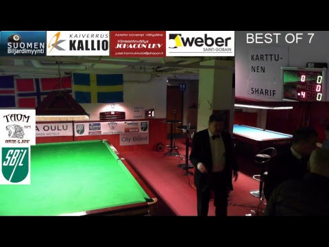 Nordic Snooker Championship Oulu 2018, Semifinal, Sami Karttunen FIN vs Belan Sharif SWE