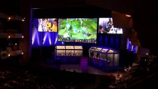 Crowd and PGG cheer for Na`Vi.Dota2 @ The International 2