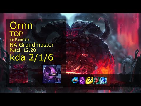 Rank 4 NA Ornn Top: Ornn vs Kennen