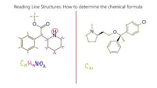 Reading Skeletal Line Structures (Organic Chemistry), Parts 2 & 3