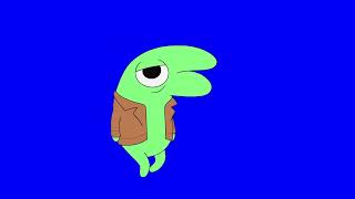 Glep is shocked — Smiling Friends blue screen