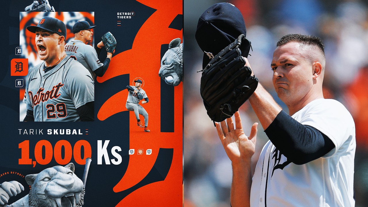 TAR1K! 🤩 2x AL Cy Young award winner Tarik Skubal's 1,000th MLB strikeout! | MLB Highlights