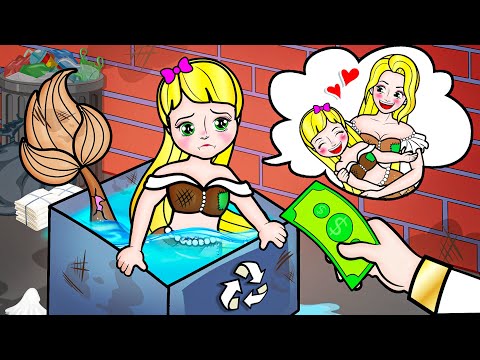 [🐾paper dolls🐾] Poor Sadako vs Rich Rapunzel Mother and Daughter | Rapunzel Family