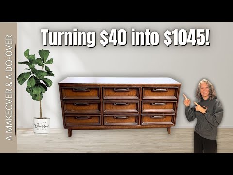Turning a $40 dresser into $1045! And creating a stunning dresser in the process.