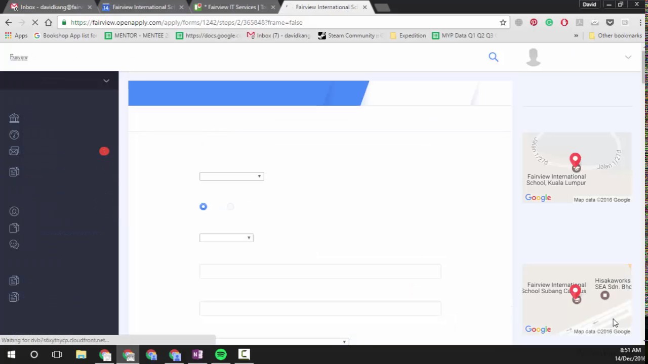 [OpenApply] Parent Application Forms