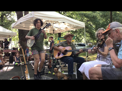 Miss Moonshine Buckdancing and playing banjo "Elmer's Tune" with Jandy Smith, John