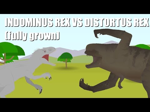 Indominus Rex (Fully Grown) VS Distortus Rex