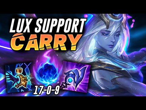 LUX SUPPORT IS THE CARRY! - League of Legends
